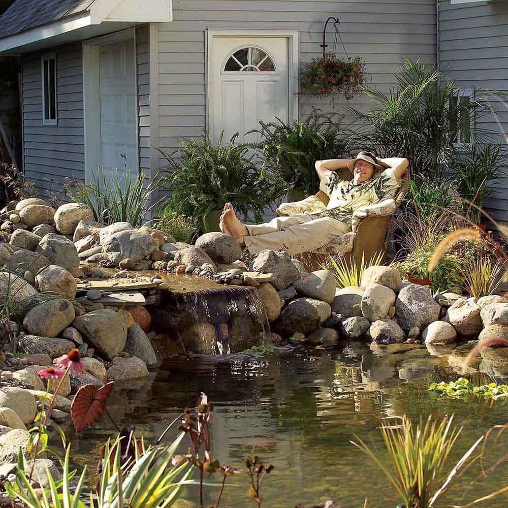 Low-Maintenance Backyard Pond