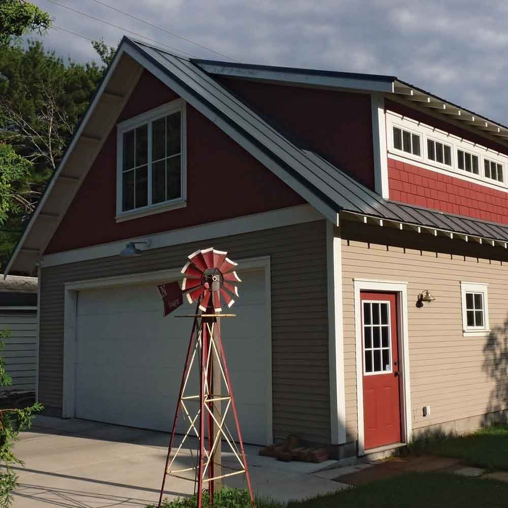 Shed dormers add second-floor headroom