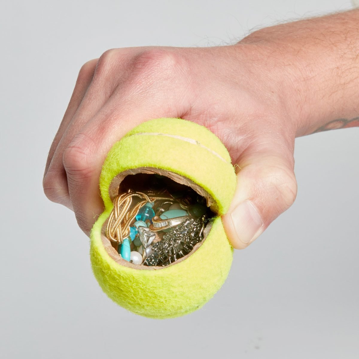 Slit Open a Tennis Ball