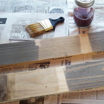 Make a test board how to age wood