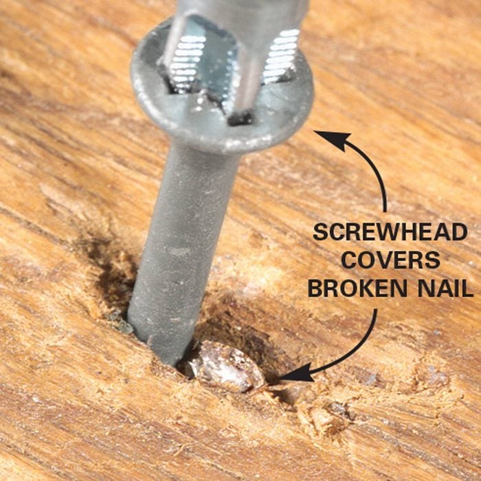 Replace loose, popped nails