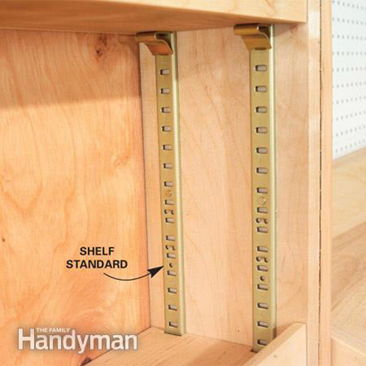 Adjustable shelves simplify building