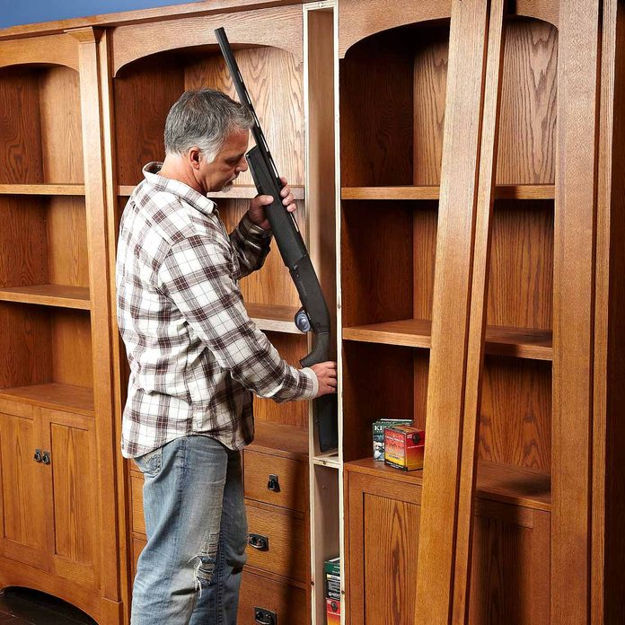 Bookcase Of Secrets Diy Family Handyman, Step 2 Lift And Hide Bookcase Instructions