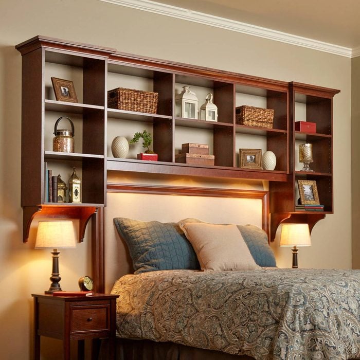 33 Bookcase Projects And Building Tips, Bookcase Around Bed