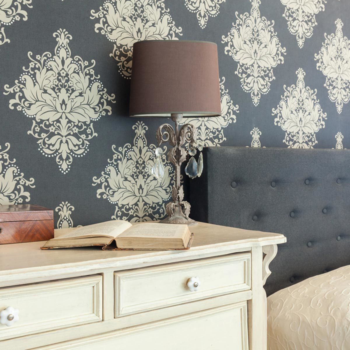 Master Bedroom Accent Wall: Wallpaper