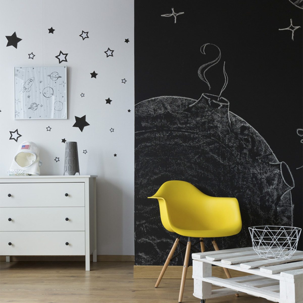 Modern Accent Wall: Stick-On Style