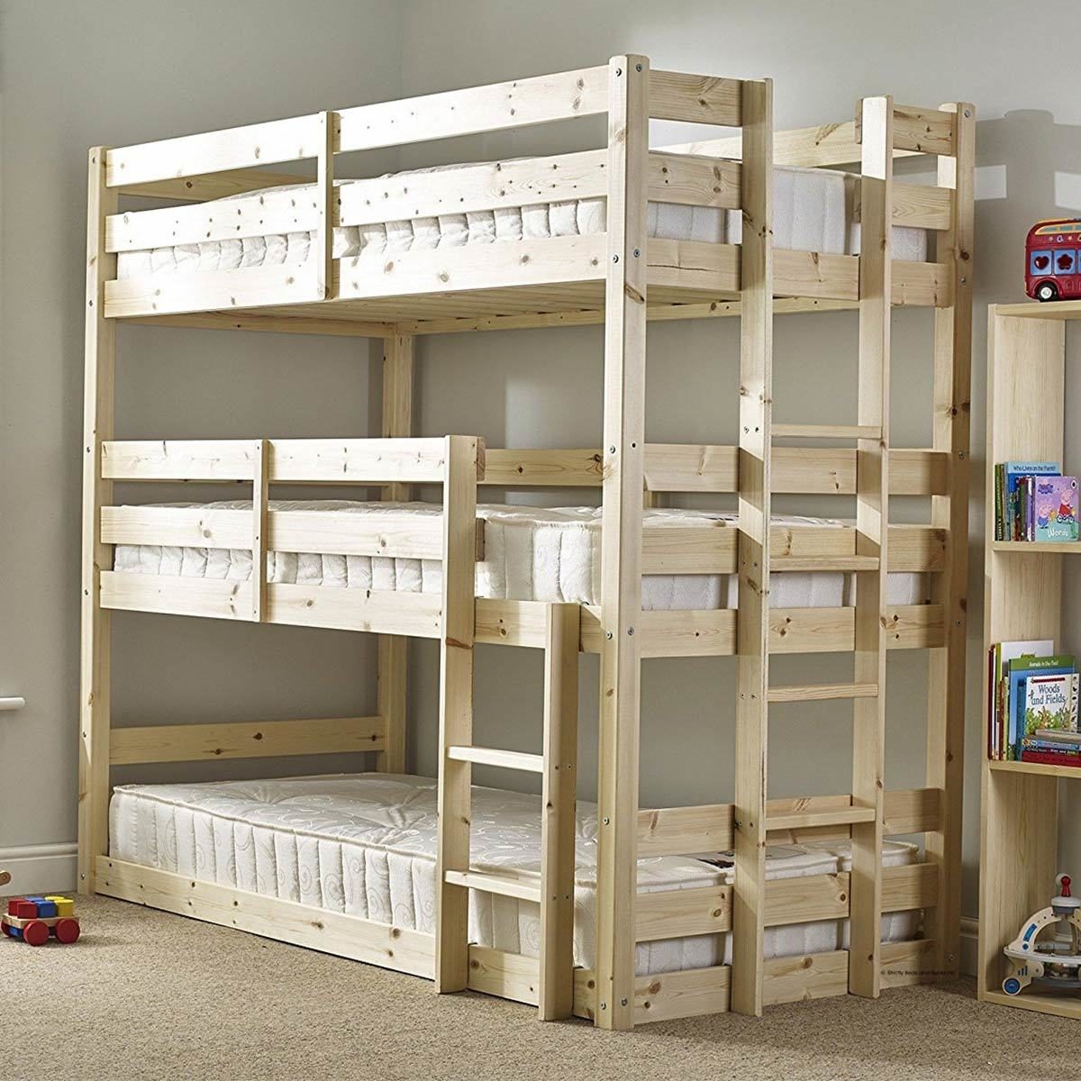 cool triple bunk beds