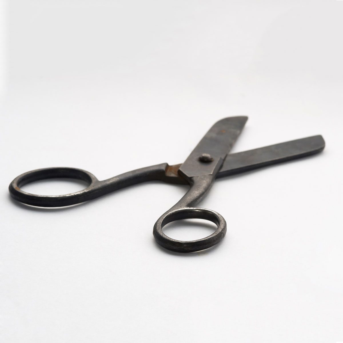 Old rusty scissors