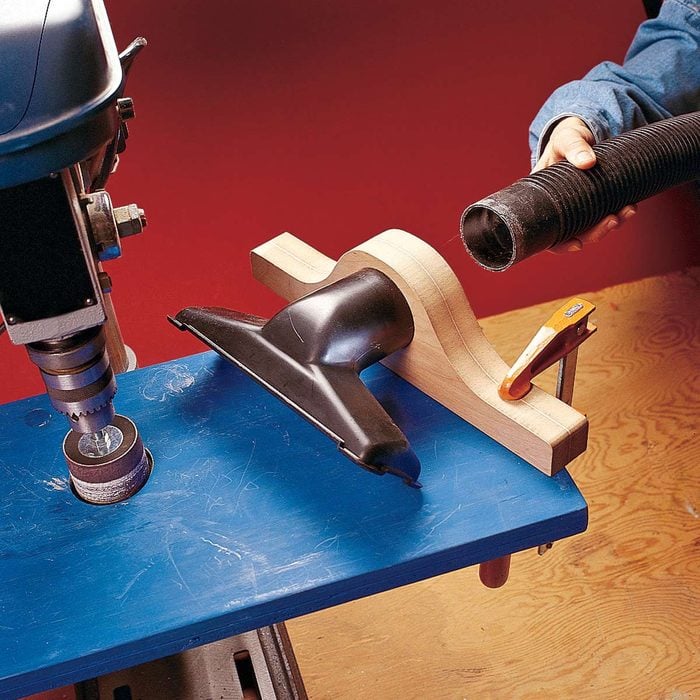 dustless drilling and sanding with vacuum