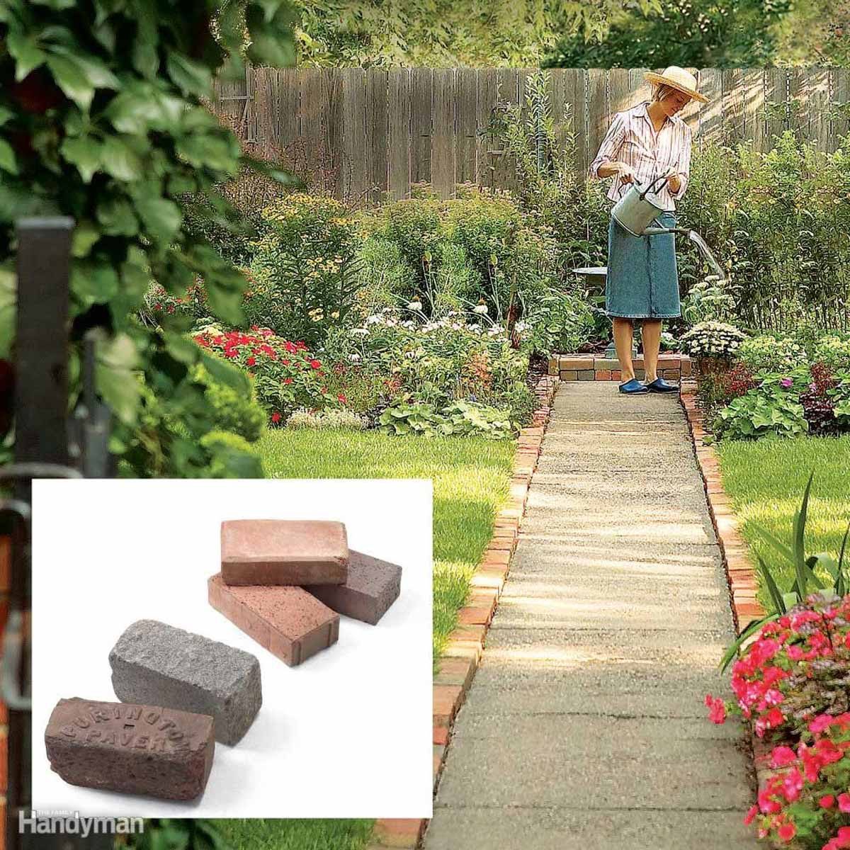 Line a Walkway With Bricks or Pavers