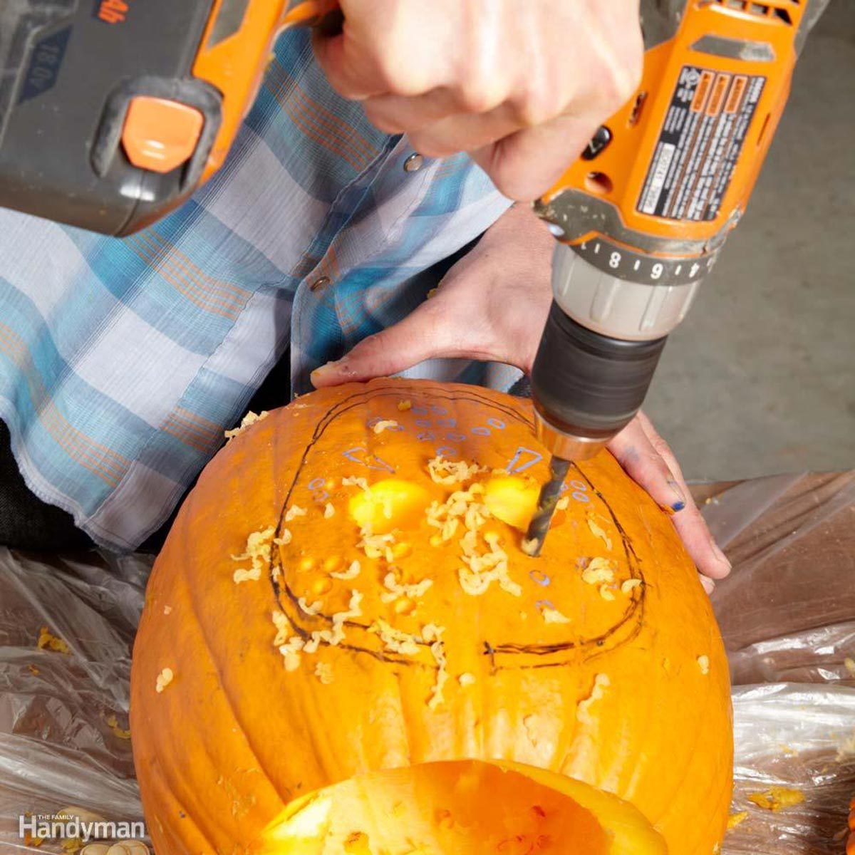 Pumpkin Carving with Power Tools