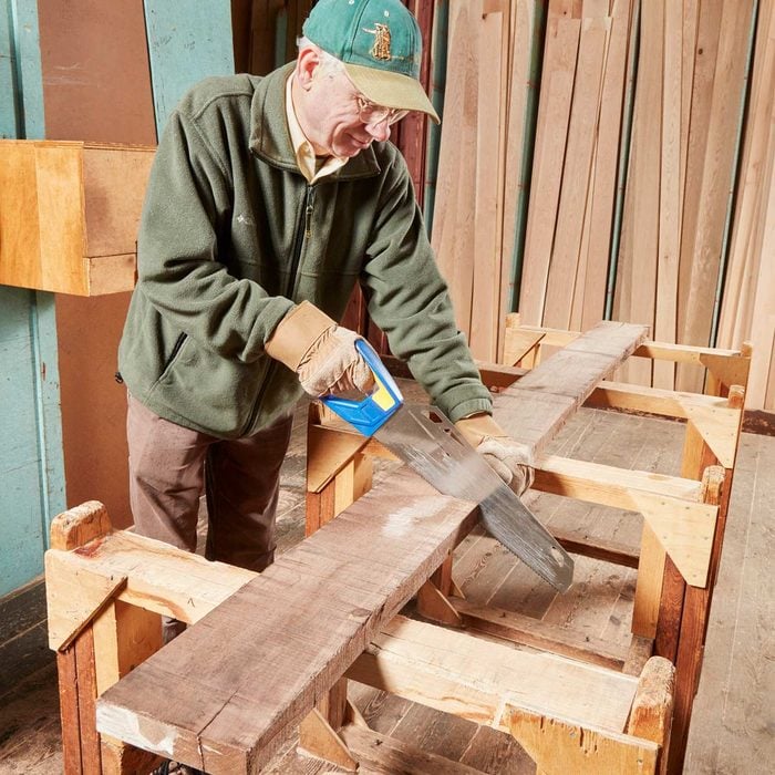 saw wood lumber cut