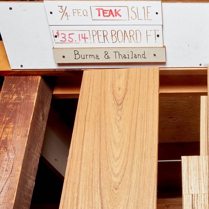 teak wood lumber board