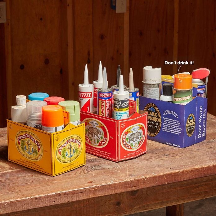 six pack beer shop garage organizer