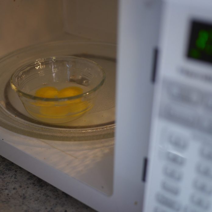 Clean your microwave lemon