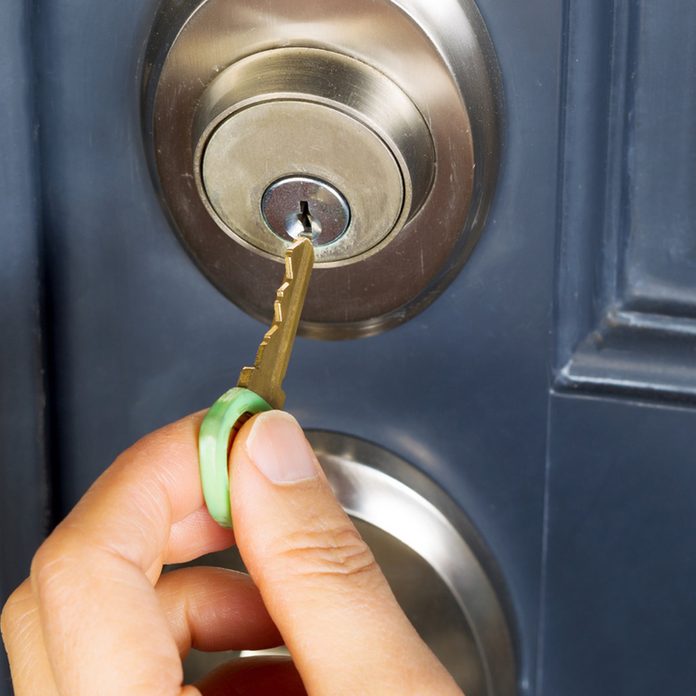 change locks key unlocking exterior door lock