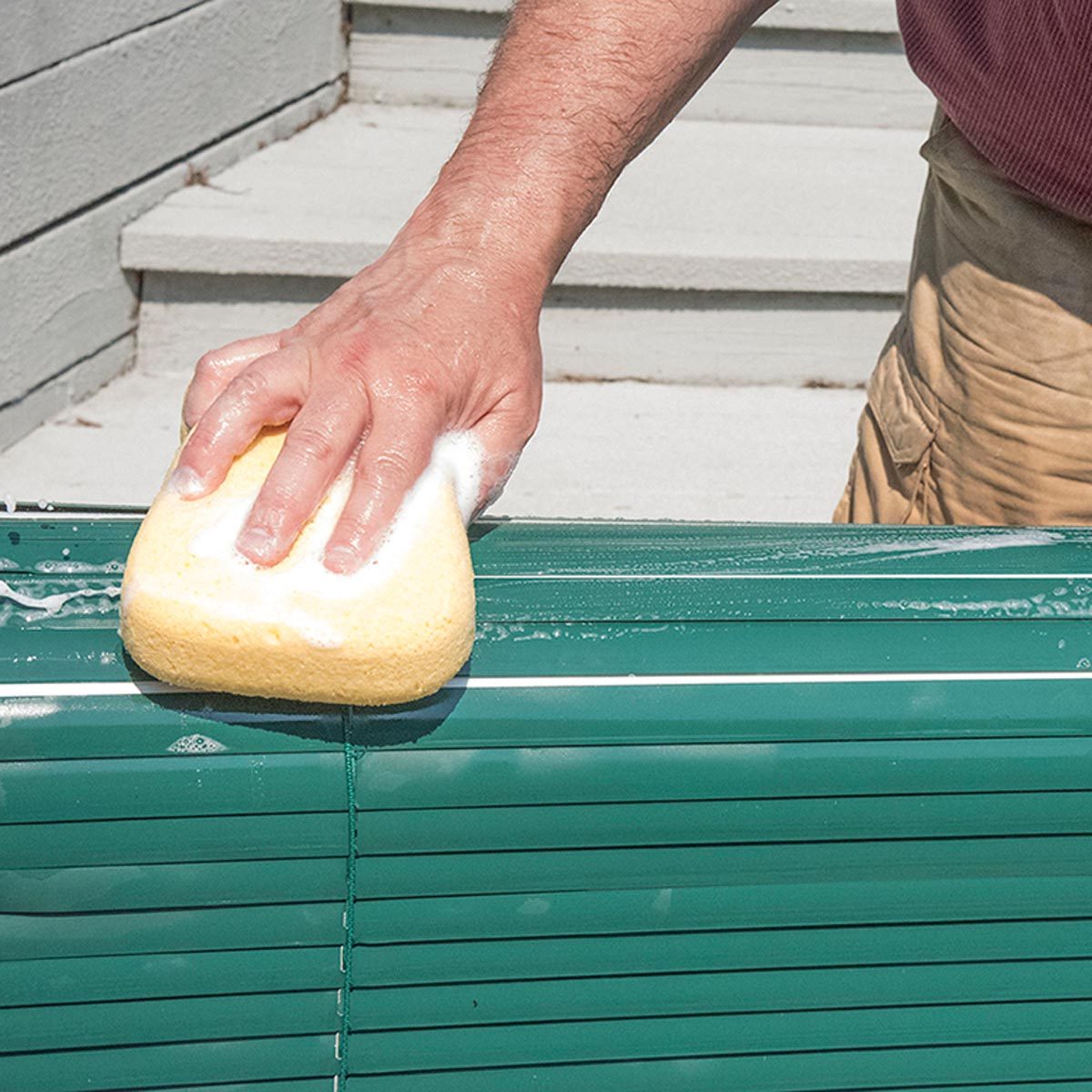 Finish Cleaning with a Sponge