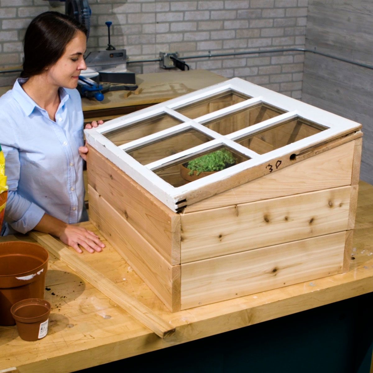 Build a Mini Greenhouse with an Old Window