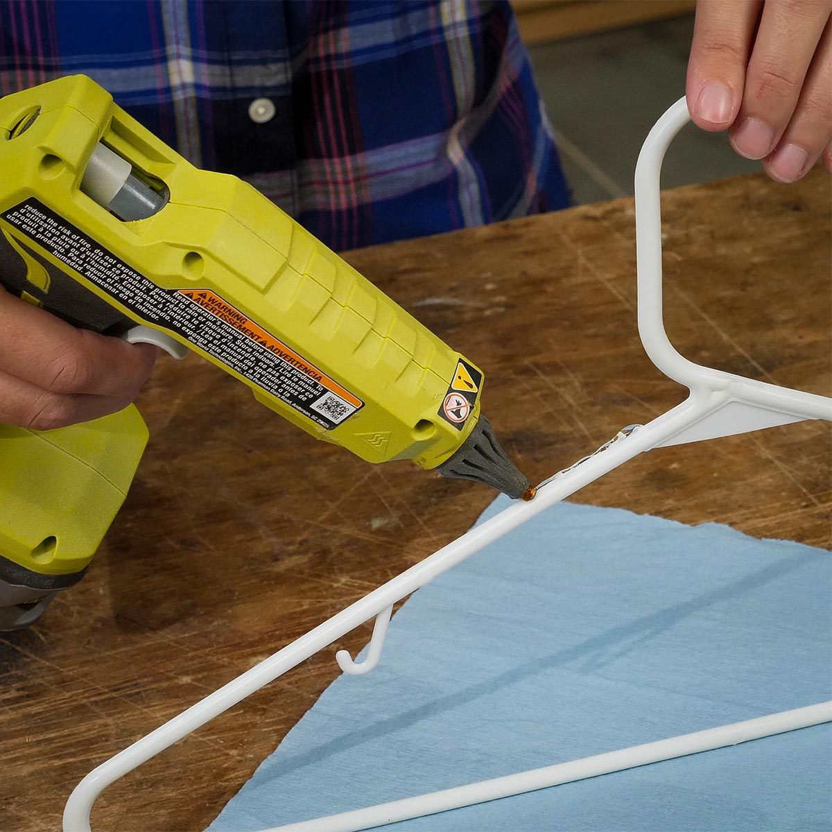 Hot Glue Gun Uses: DIY Nonslip Hangers