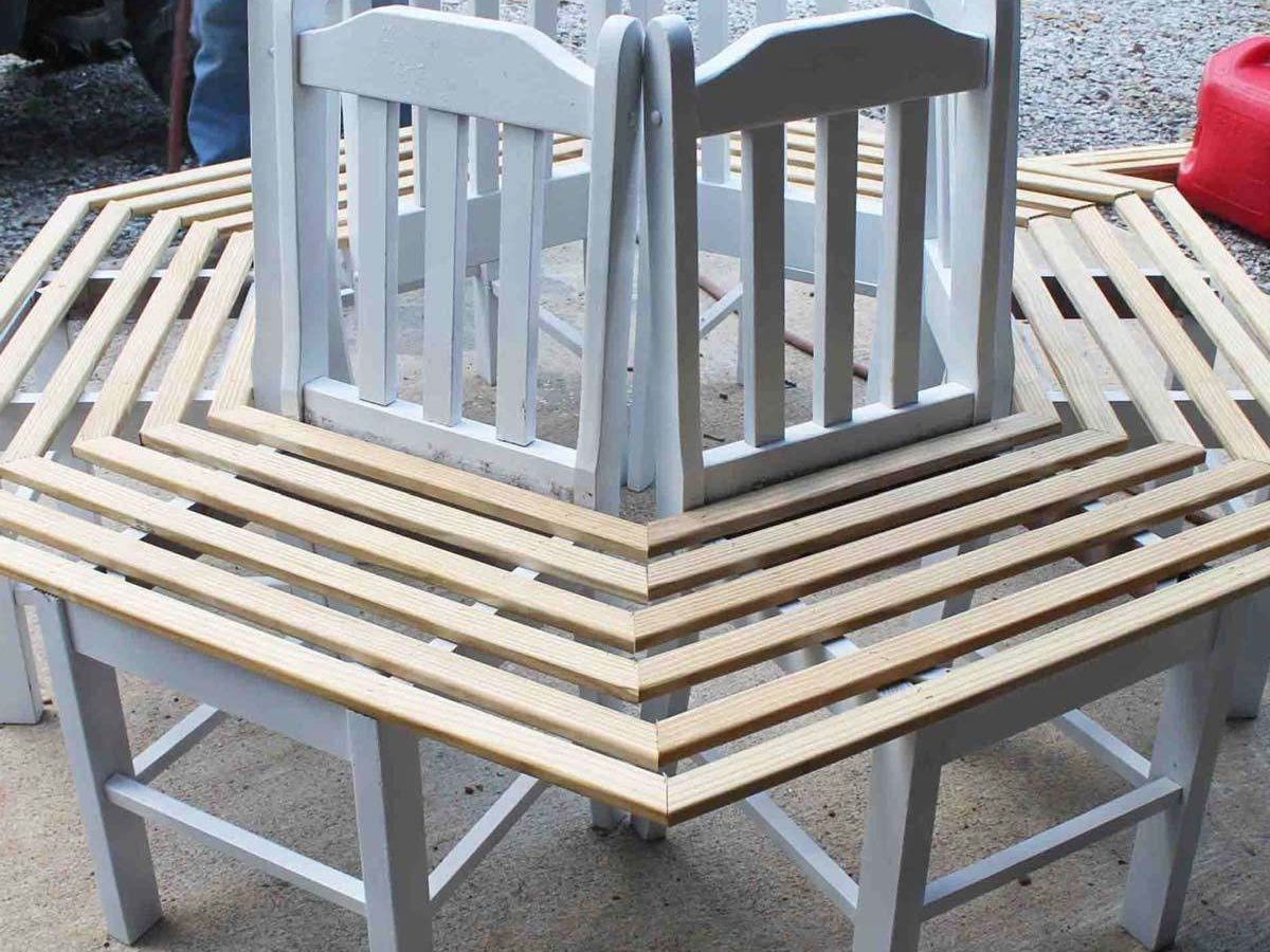 Hexagonal Chair Bench