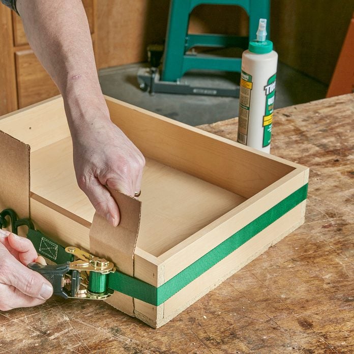 Clamping woodworking projects with a strap | Construction Pro Tips