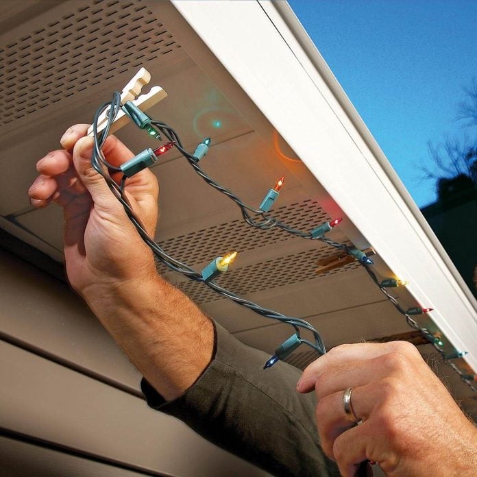 clothespins for hanging christmas lights