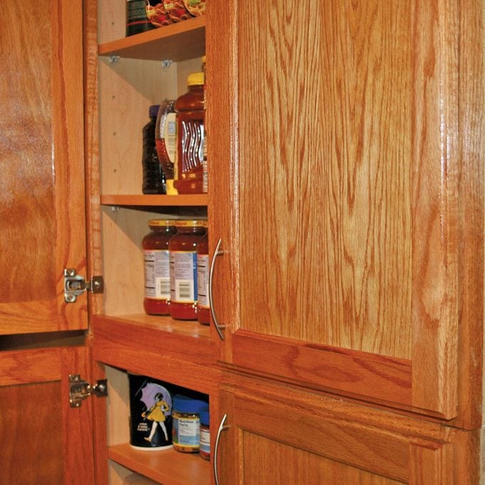 Inside Shallow Wall Kitchen Cabinet