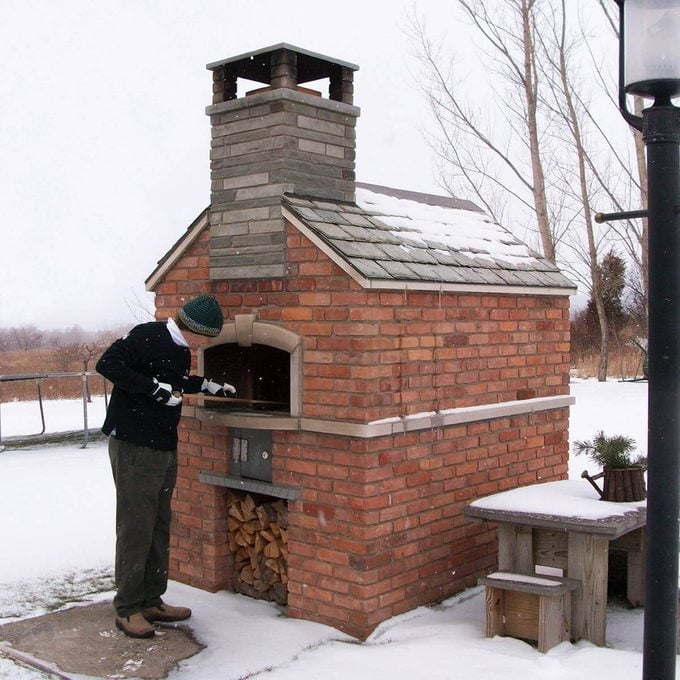 traditional wood-fire oven