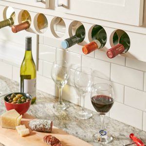 Space-Saving Kitchen Cabinet Wine Rack Project