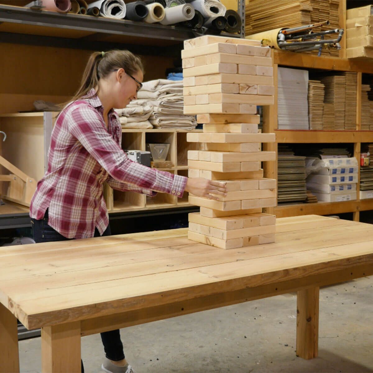 Giant Backyard Jenga Game