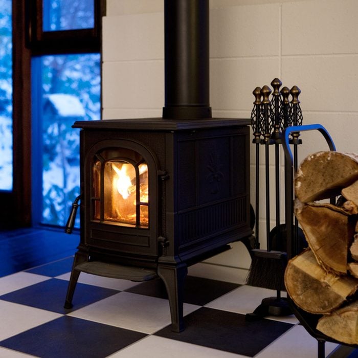 Set Up a Wood Stove by the Window