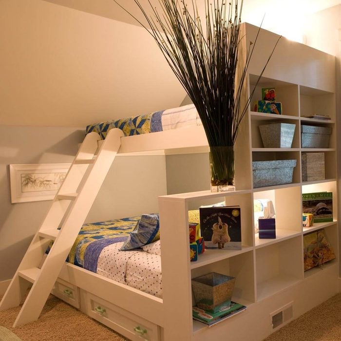 Bunk Beds with Shelves, Storage Rollouts