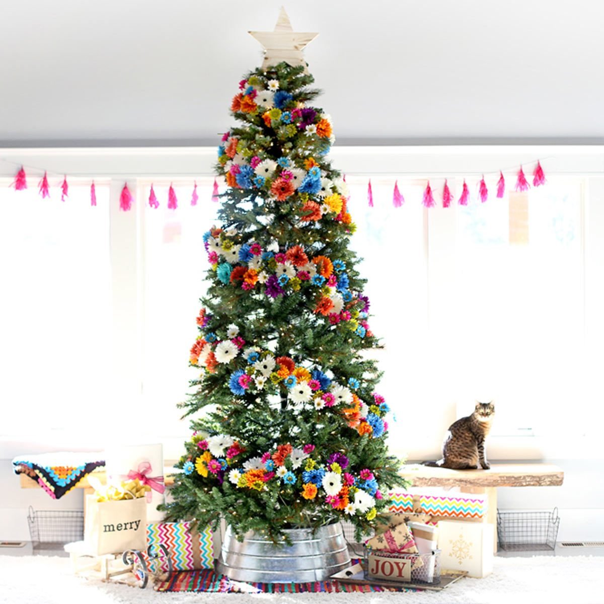 Gift Christmas Ornaments Artificial Flower Pine Cones Xmas Tree Decoration