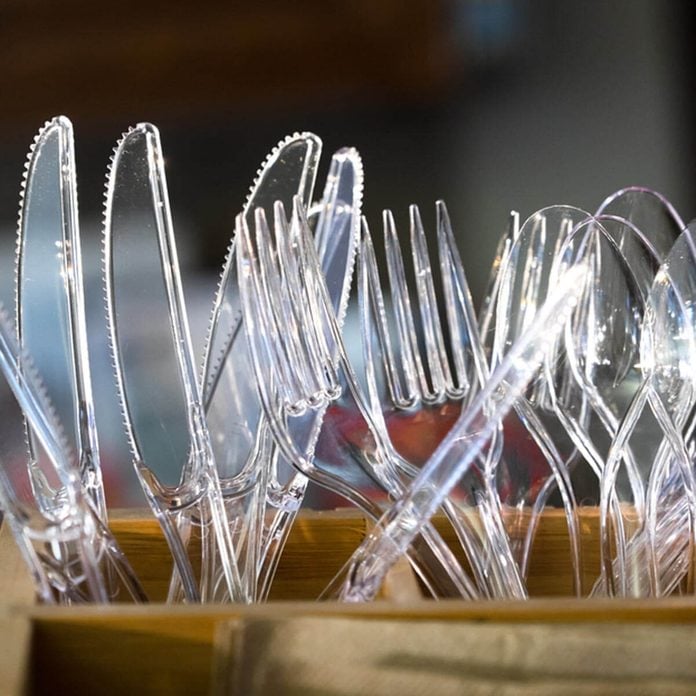 plastic knives forks spoons