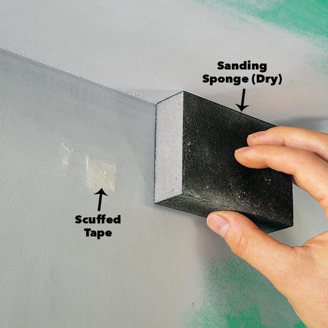 scuffed drywall tape sanding compound