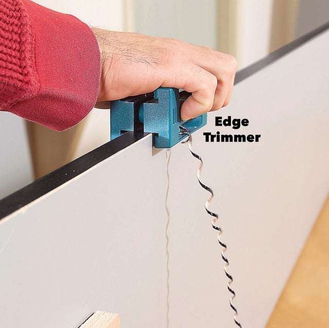 trim edge banding with edge trimmer
