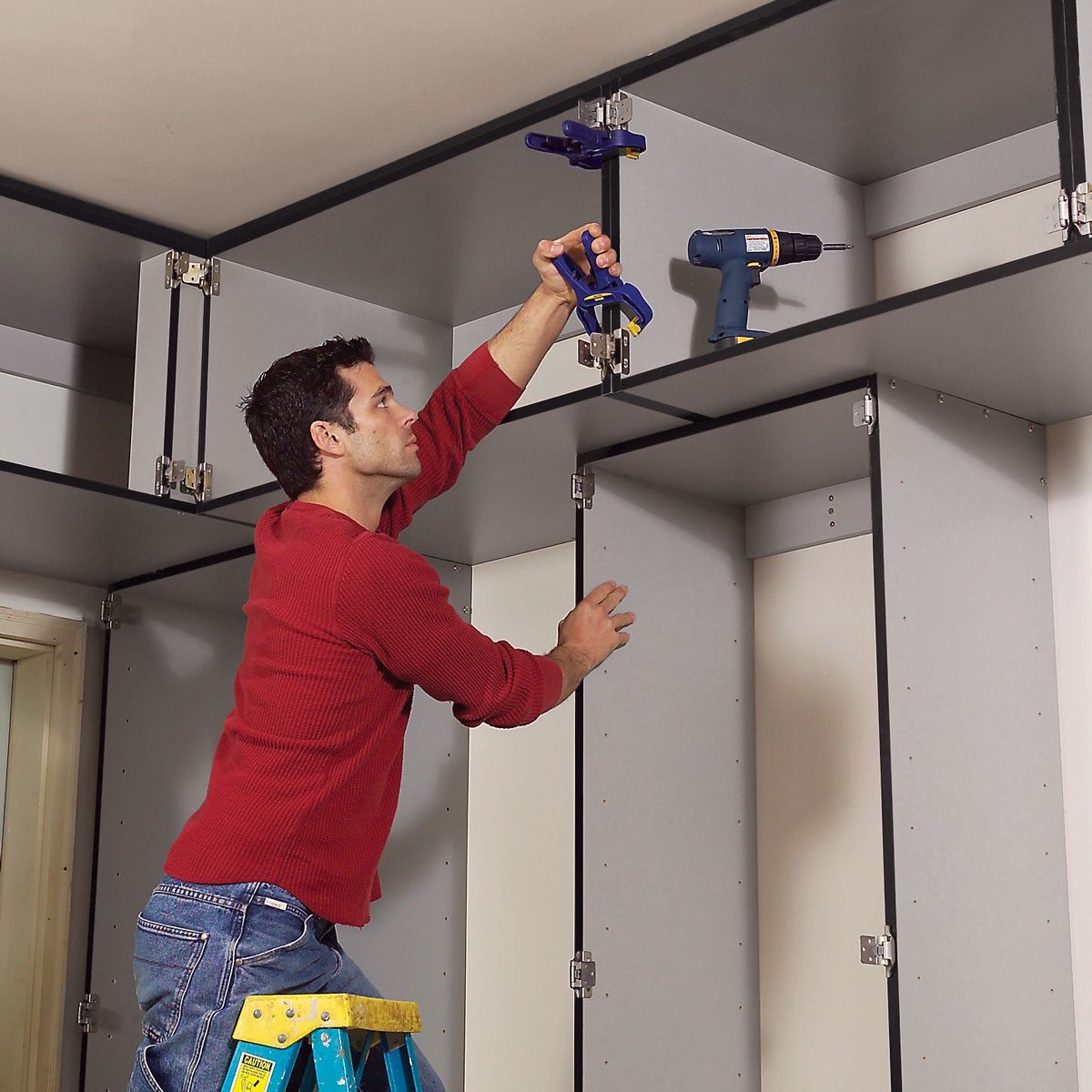 install upper cabinets