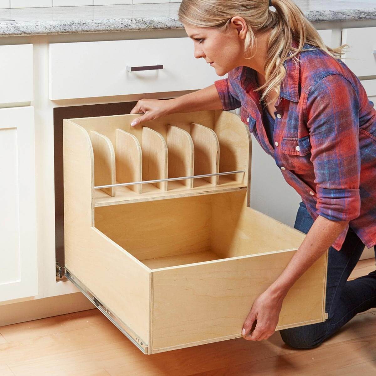 DIY Tupperware Drawer Organizer - The Handyman's Daughter