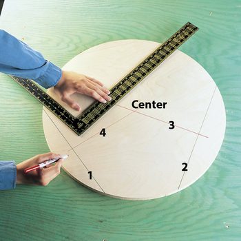 how to find a circle center