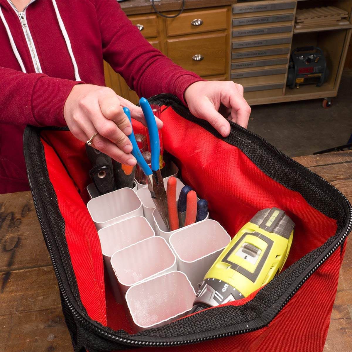 How to Repurpose an Old Toolbox Into a Craft Caddy You'll Love - Red Leaf  Style