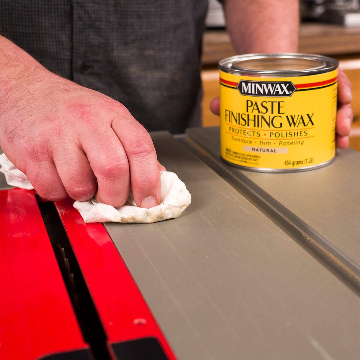 Paste Wax on a Table Saw 