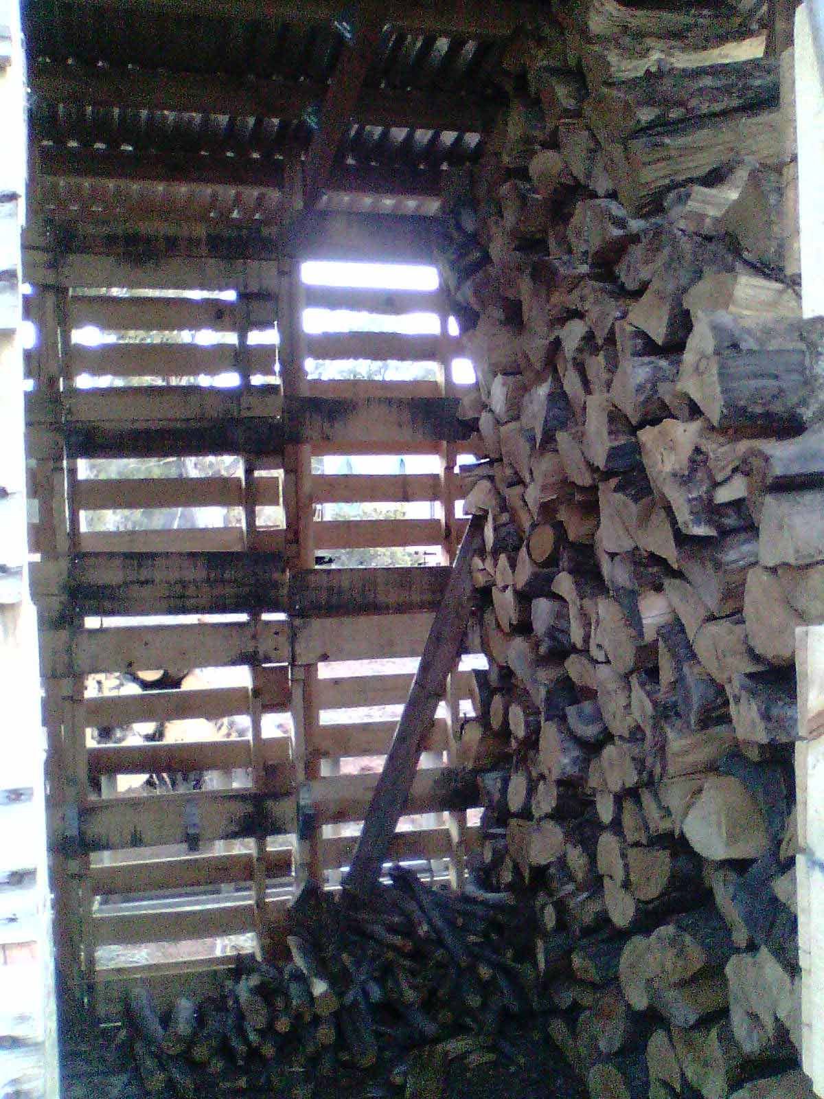 Pallet Shed for Storing Firewood â€