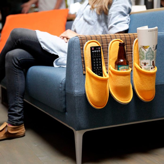 remote-holder slippers