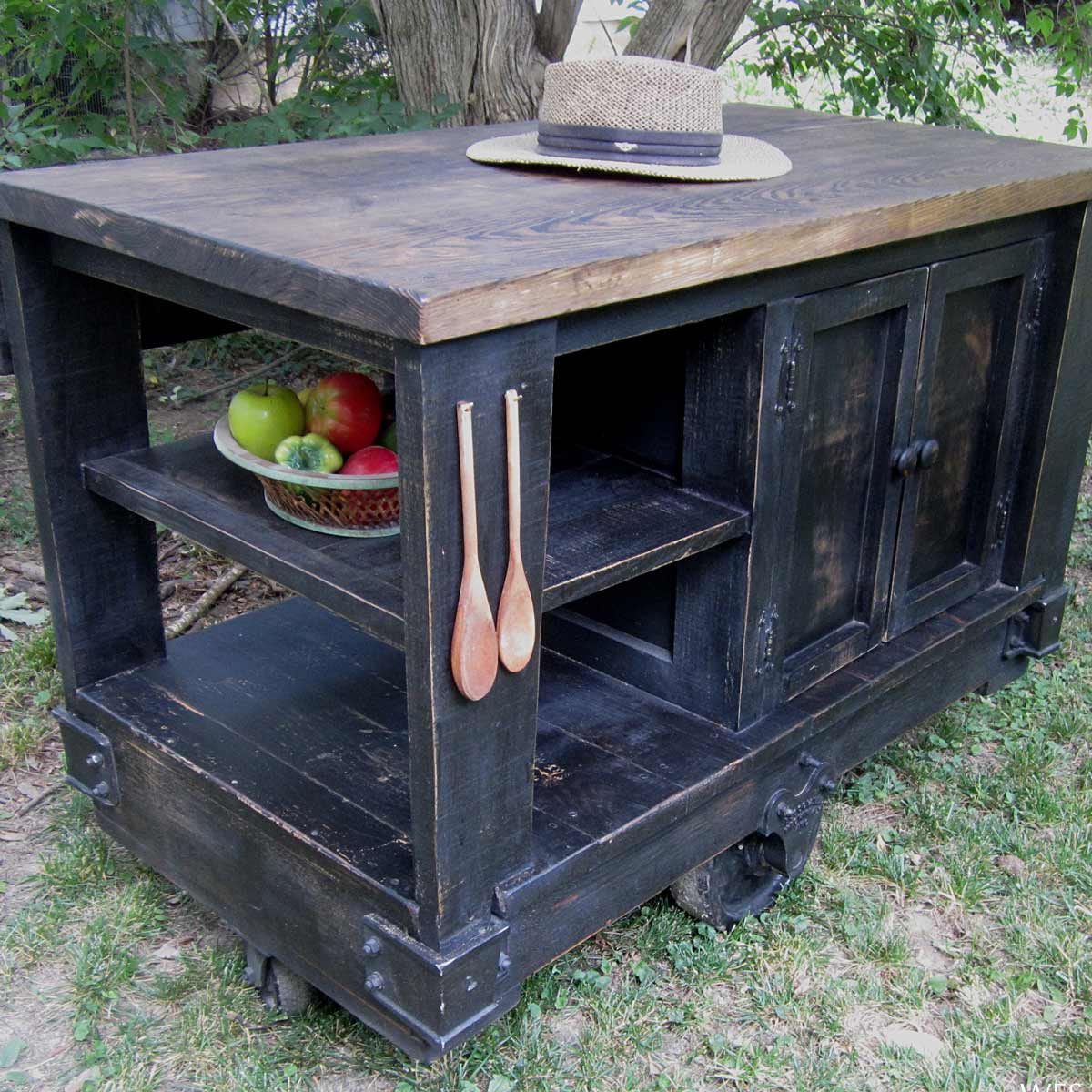 DIY How To Build A Kitchen Island Cart 