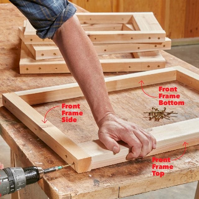 assembling the fire table frames