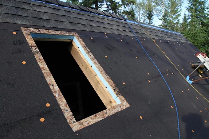 opening for tiny house skylight