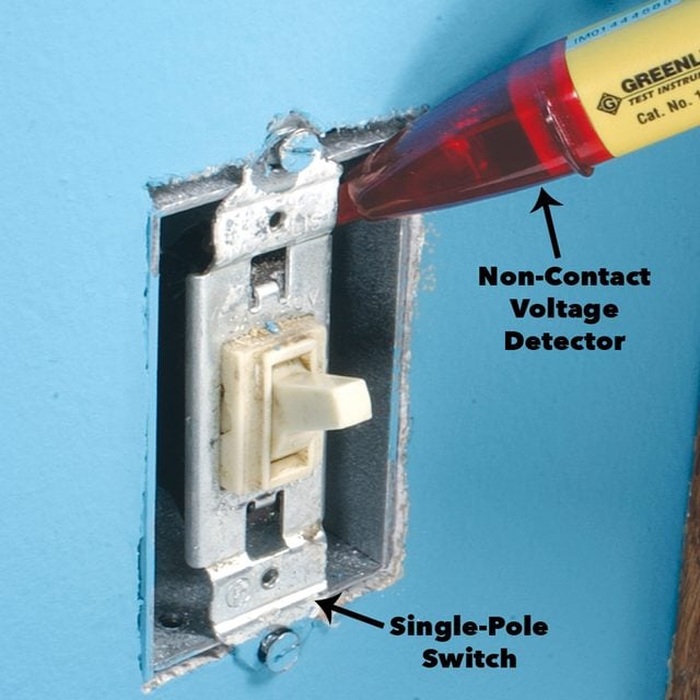 check for hot wires dimmer switch