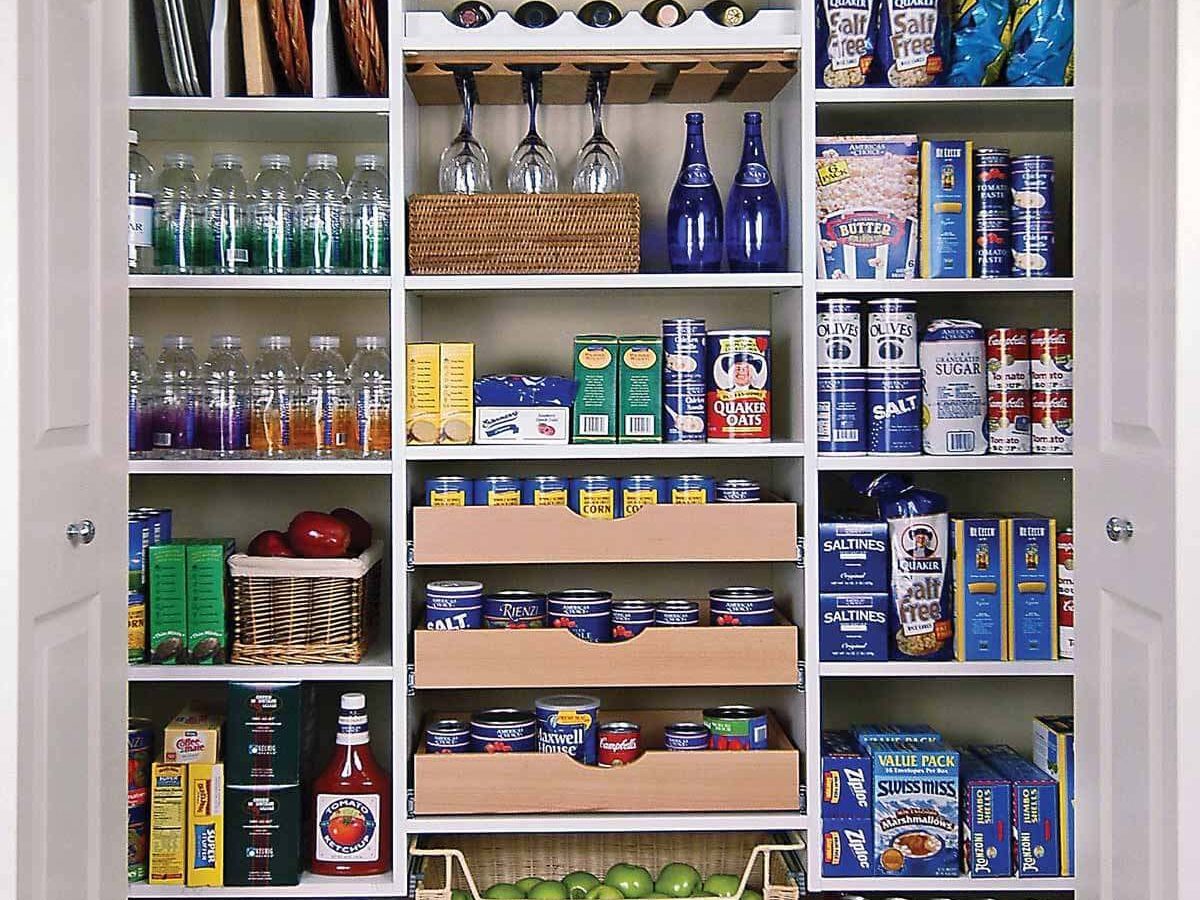 Pantry Cabinet in a Closet