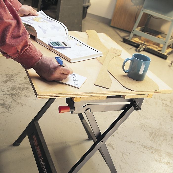 clamped work table