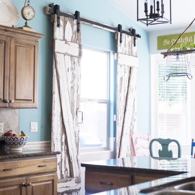 barn door window treatments